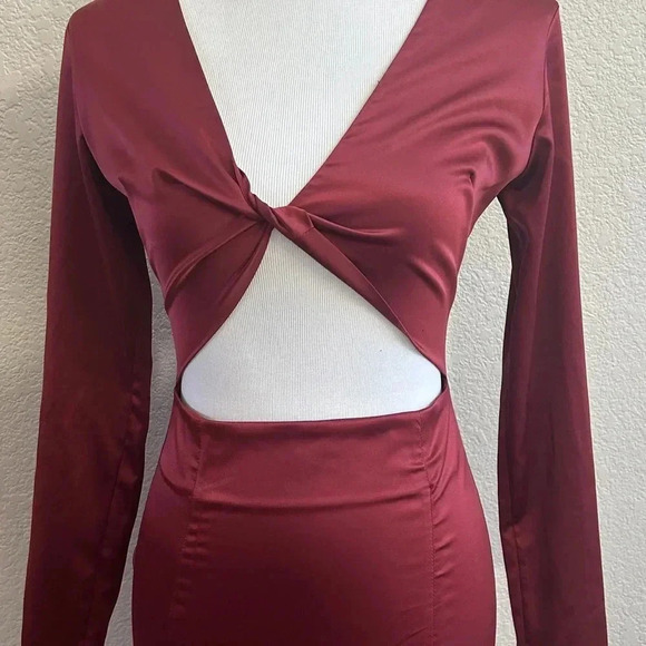 Naked Dresses Burgundy Dress - Picture 3 of 7